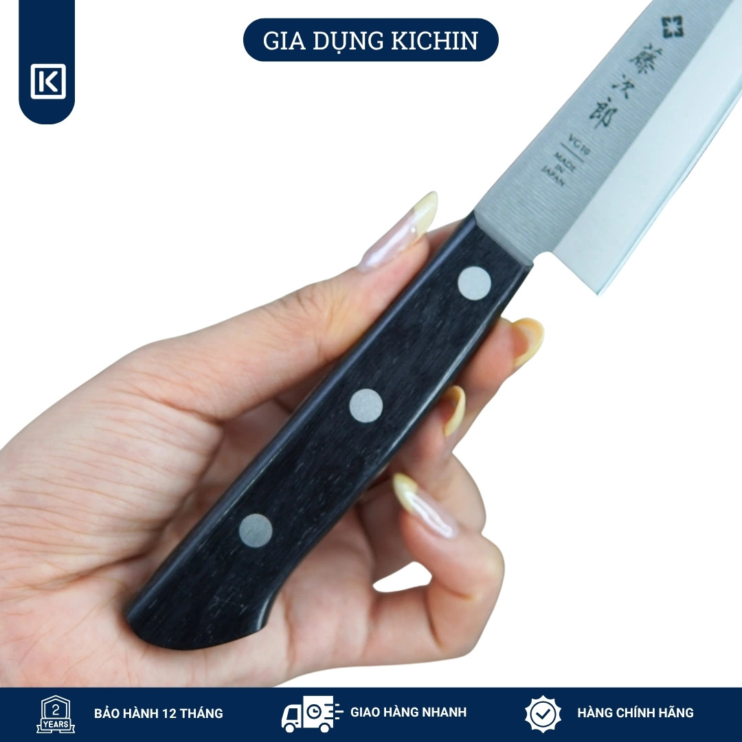 Dao bếp Nhật cao cấp TOJIRO BASIC Petty thép VG10 - Dao gọt hoa quả 135mm F-318