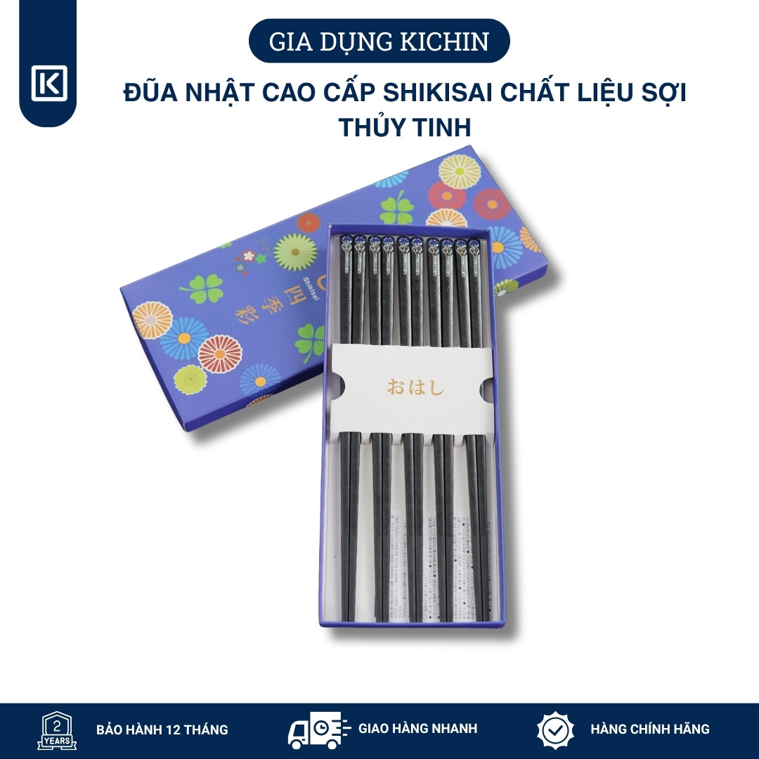 Đũa Nhật Cao Cấp Shikisai Chất Liệu Sợi Thủy Tinh