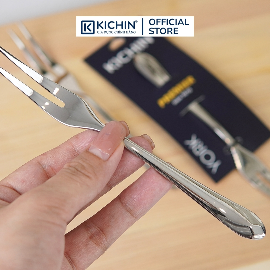 Dĩa( nĩa) cao cấp thép 18/10 dòng York thương hiệu Kichin