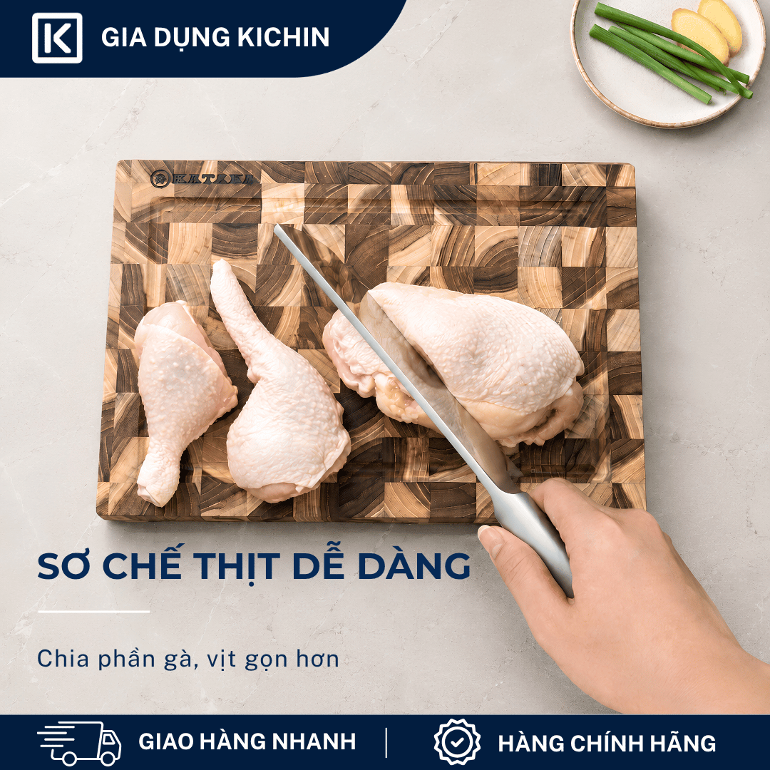 Dao chặt thịt, chặt xương Nhật cao cấp KAI Seki ManJu cán kim loại - 041BE0406 (175mm)