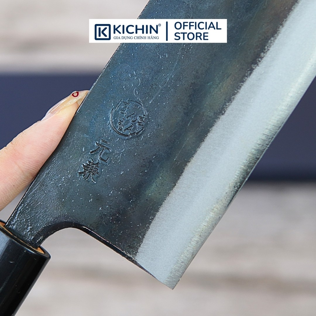 Dao Nhật Cao Cấp Motokane Nakiri 165mm Thép Super Aogami