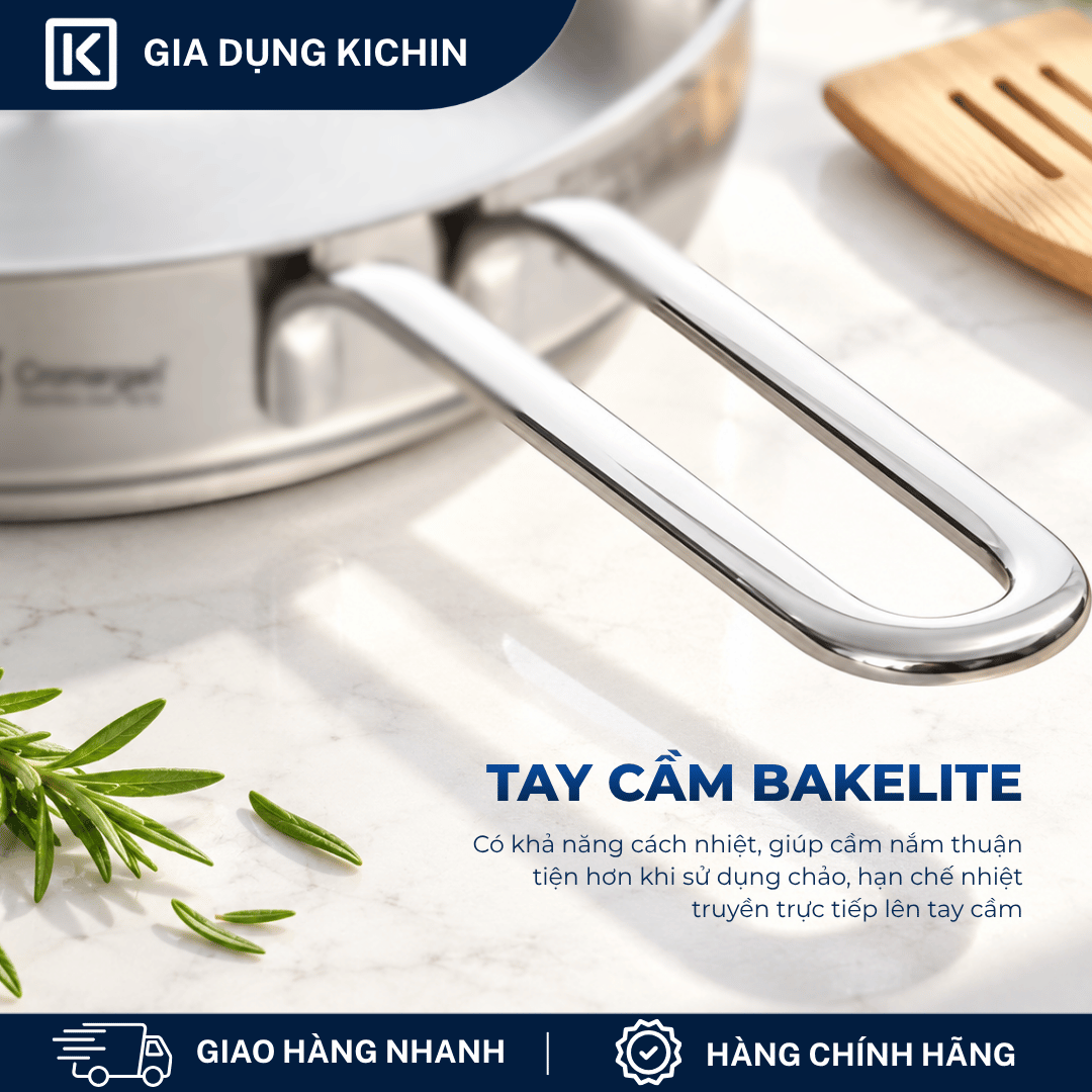 Chảo WMF Frying Pan D18cm Cromargan chất lượng cao hàng nội địa Đức