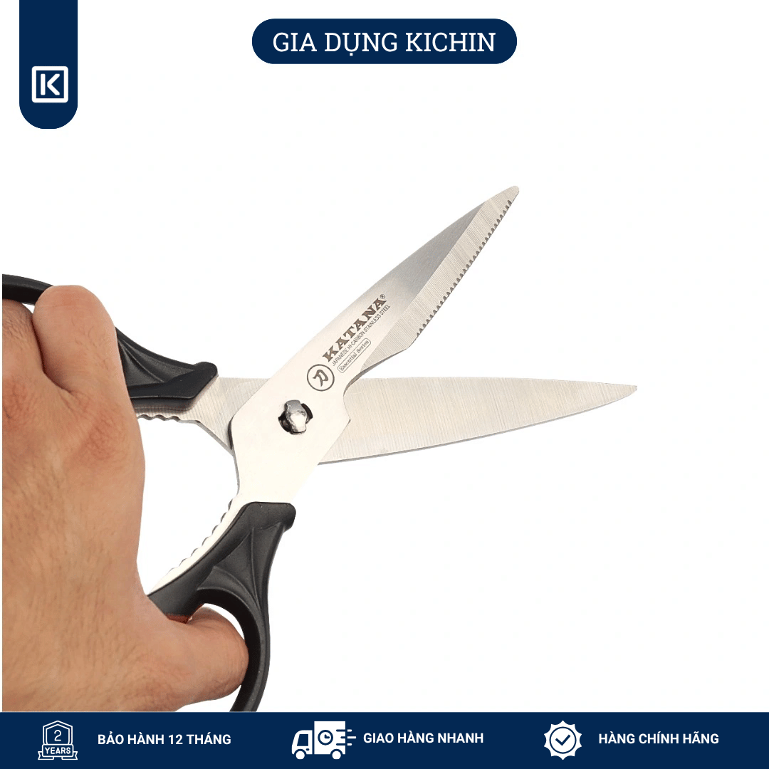 Combo kéo nhà bếp cắt gà và kéo cắt đa năng thương hiệu KATANA