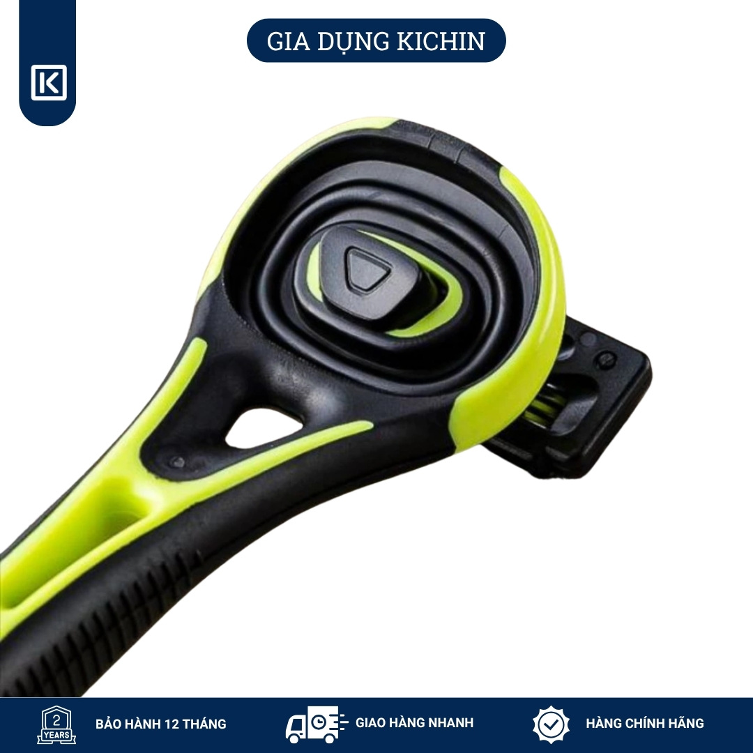 Dao cạo râu cao cấp Nhật Xfit 5 blade màu xanh 4 đầu thay (hộp dài)