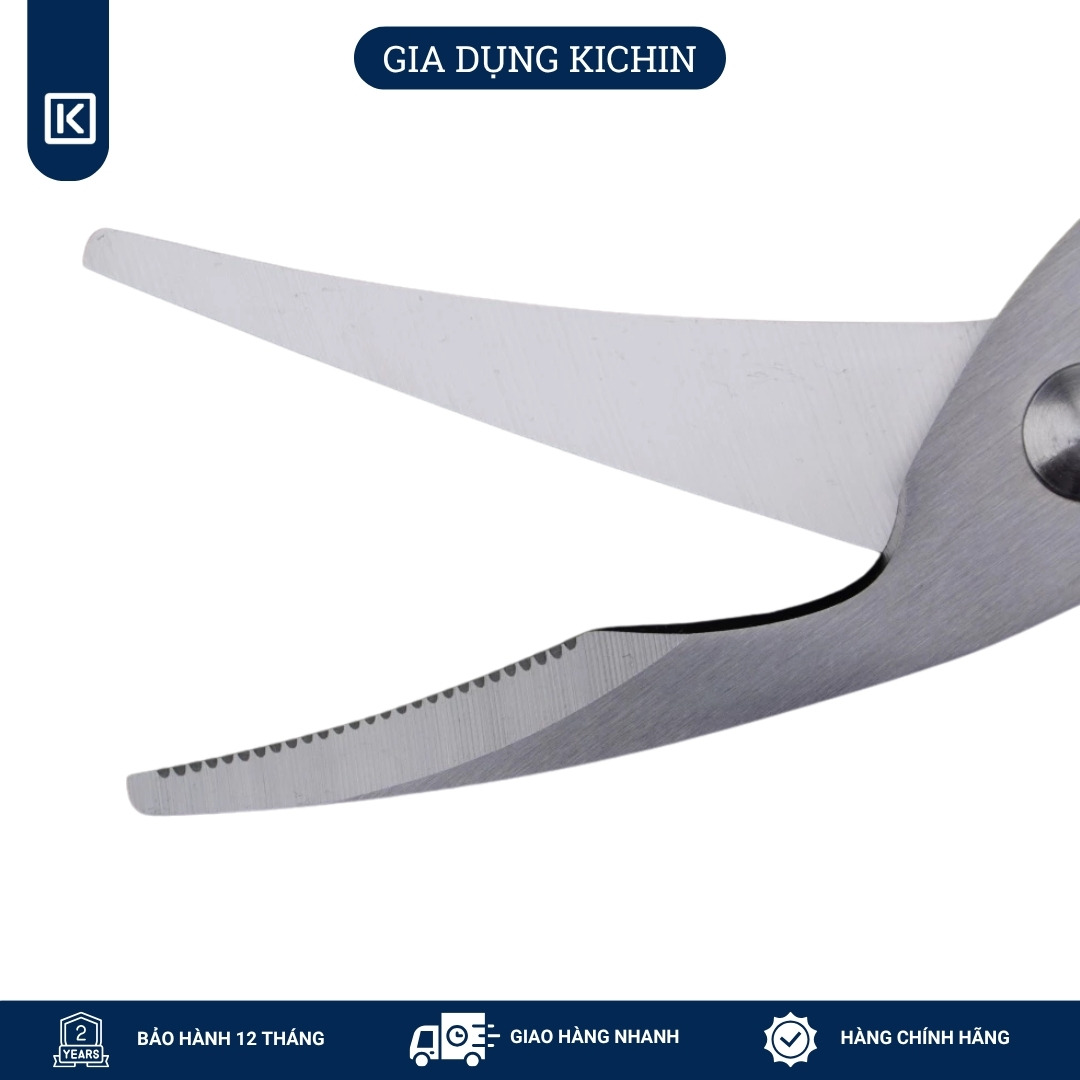 Kéo cắt gà thương hiệu KATANA lưỡi cong có trợ lực - KK102 (230mm)