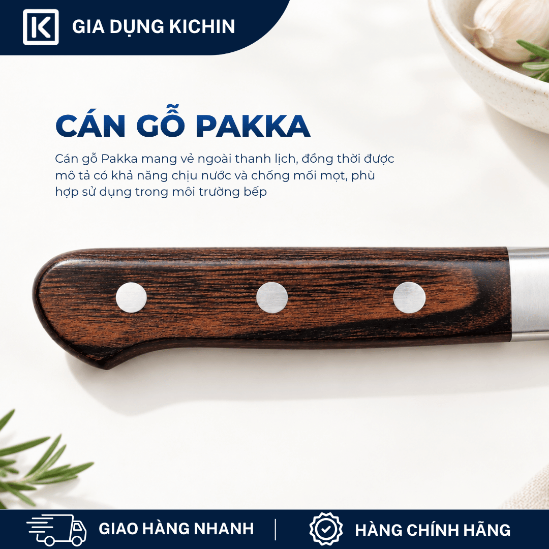 Dao bếp Nhật cao cấp KAI Benifuji Chef - Dao thái thịt cá AB5441 (210mm)
