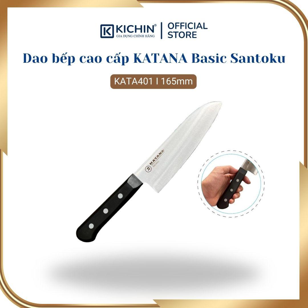 Dao bếp cao cấp KATANA Basic Santoku - Dao thái đa năng KATA401 (165mm)