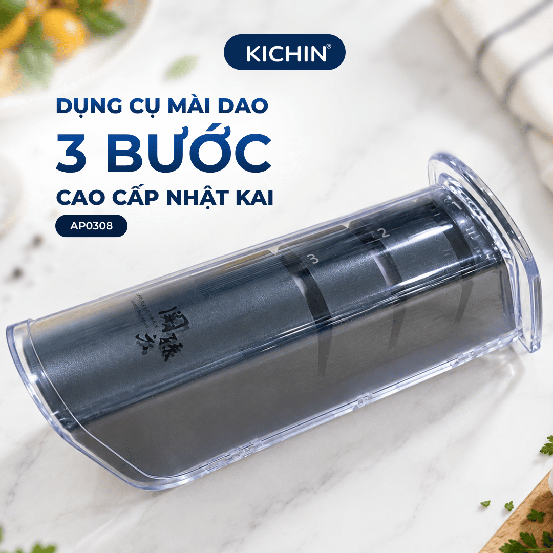 Dụng cụ mài dao 3 bước cao cấp Nhật KAI AP0308