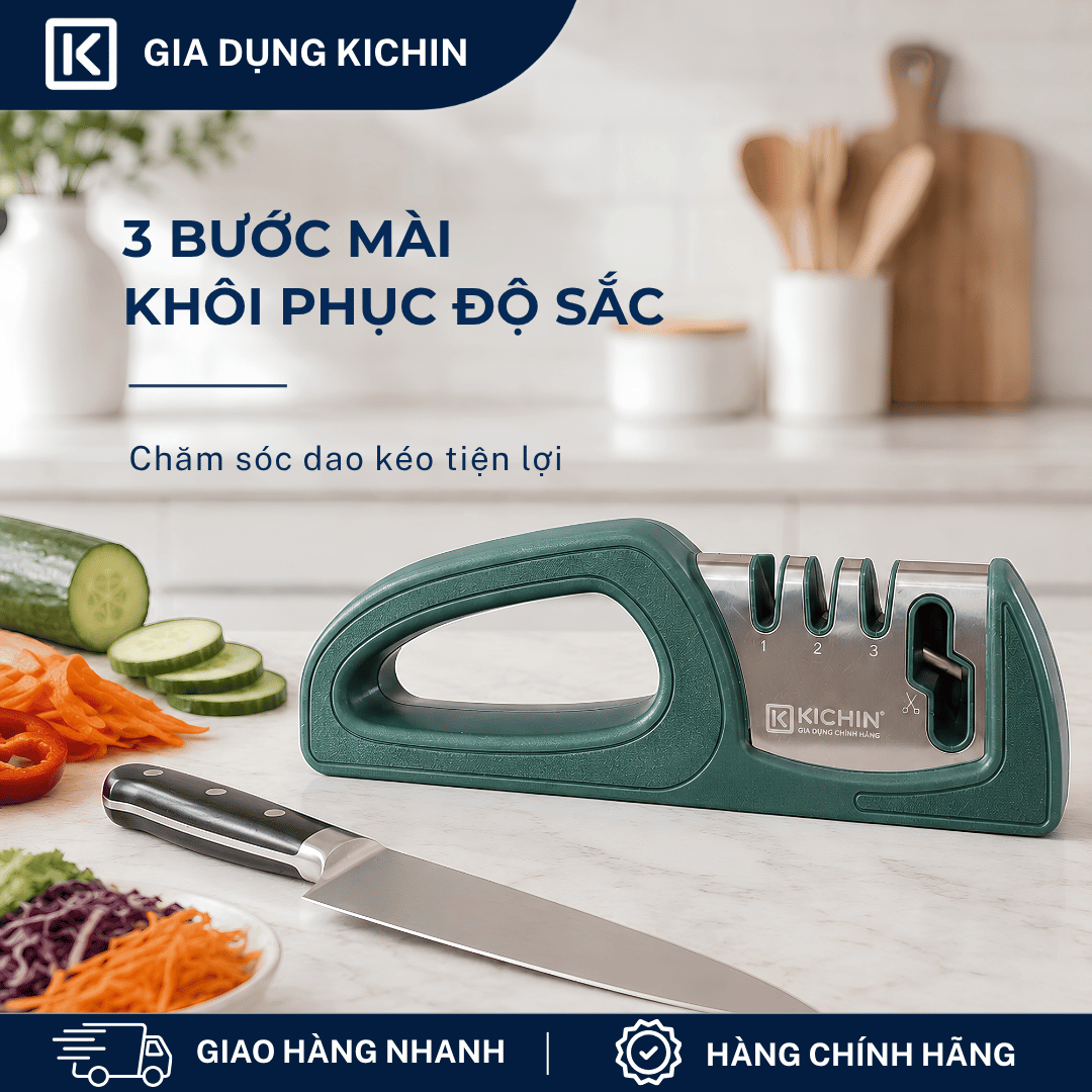 Dụng cụ mài dao 3 bước thương hiệu KICHIN MK-02