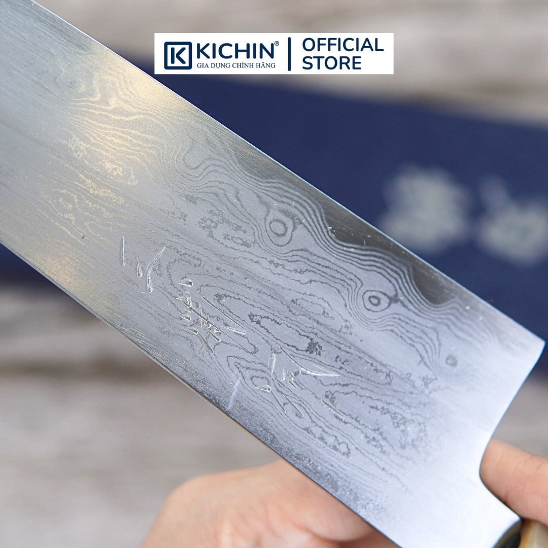 Dao Đa Năng Satoshi Nakagawa Damascus Aogami Guyto 210mm