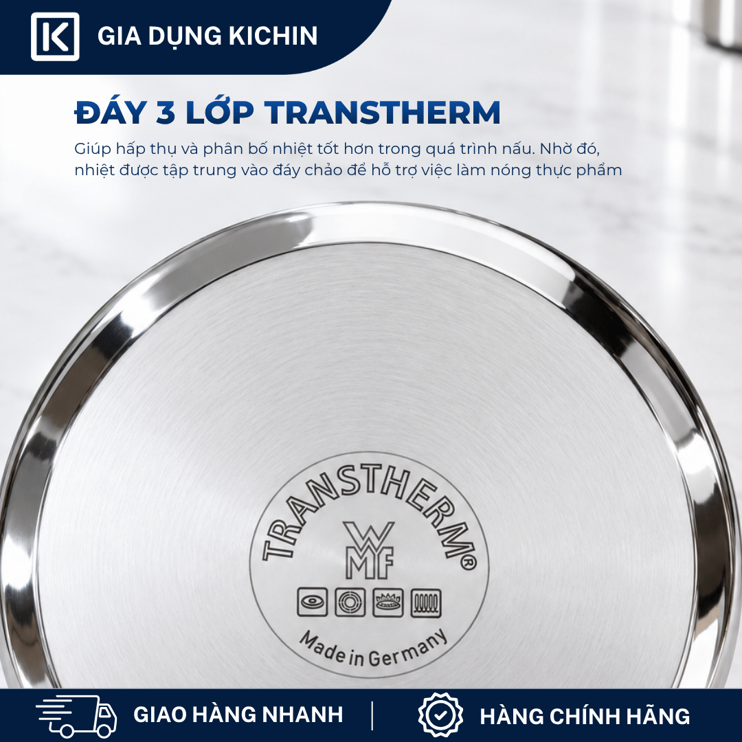 Chảo WMF Frying Pan D18cm Cromargan chất lượng cao hàng nội địa Đức
