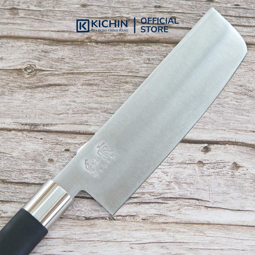 Dao thái rau củ Nhật Bản cao cấp KAI Wasabi Black Nakiri - 6716N (165mm)
