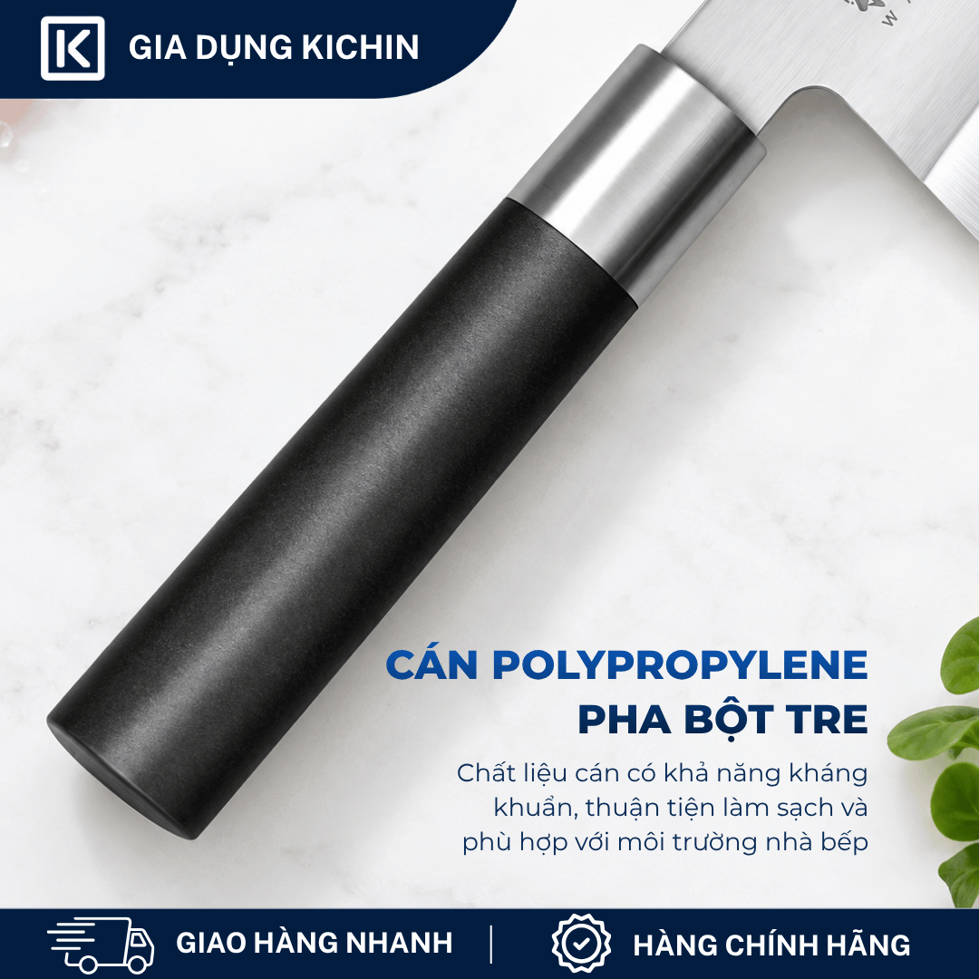 Dao Bếp lọc thịt cá Nhật Bản cao cấp KAI Wasabi Black Deba - 6715D (150mm)
