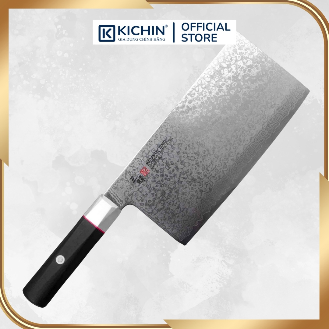 Dao Phay Cleaver Zanmai Mcusta Damascus VG10 180mm