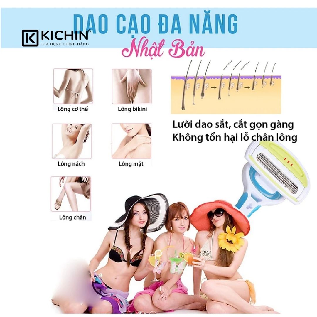 Dao cạo lông cao cấp Nhật cho nữ Aquafit 5 Blade AF-3BB (3 chiếc)