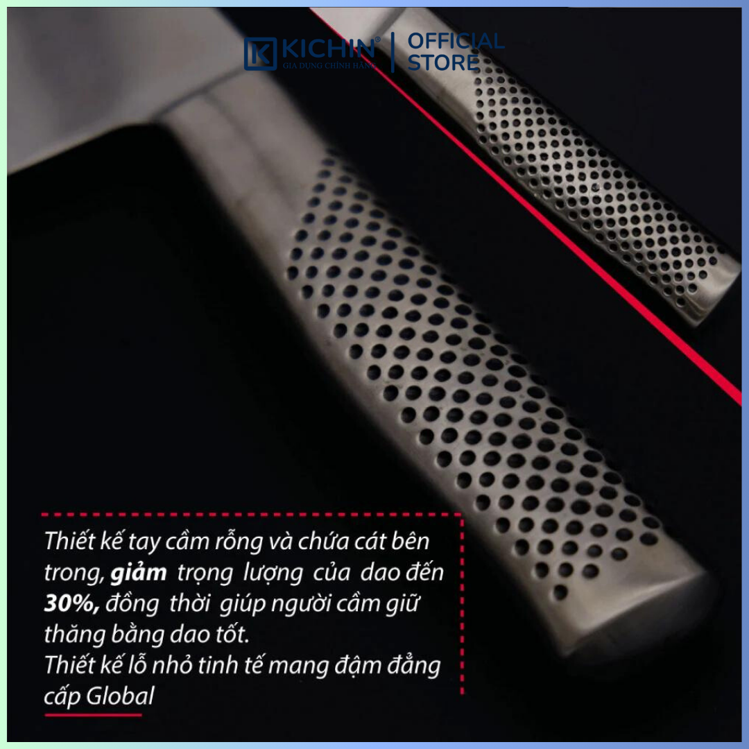 Dao bếp Nhật cao cấp Global GF34 Chef - Dao thái thịt cá (270mm)