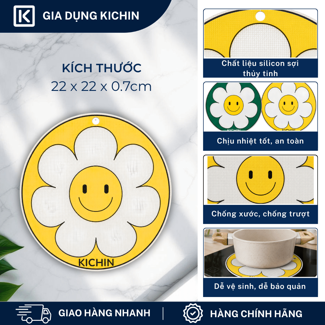 Miếng lót bếp từ Silicon vải sợi thủy tinh cao cấp dày 0.7mm cảm ứng từ, chịu nhiệt cao, chống trầy xước