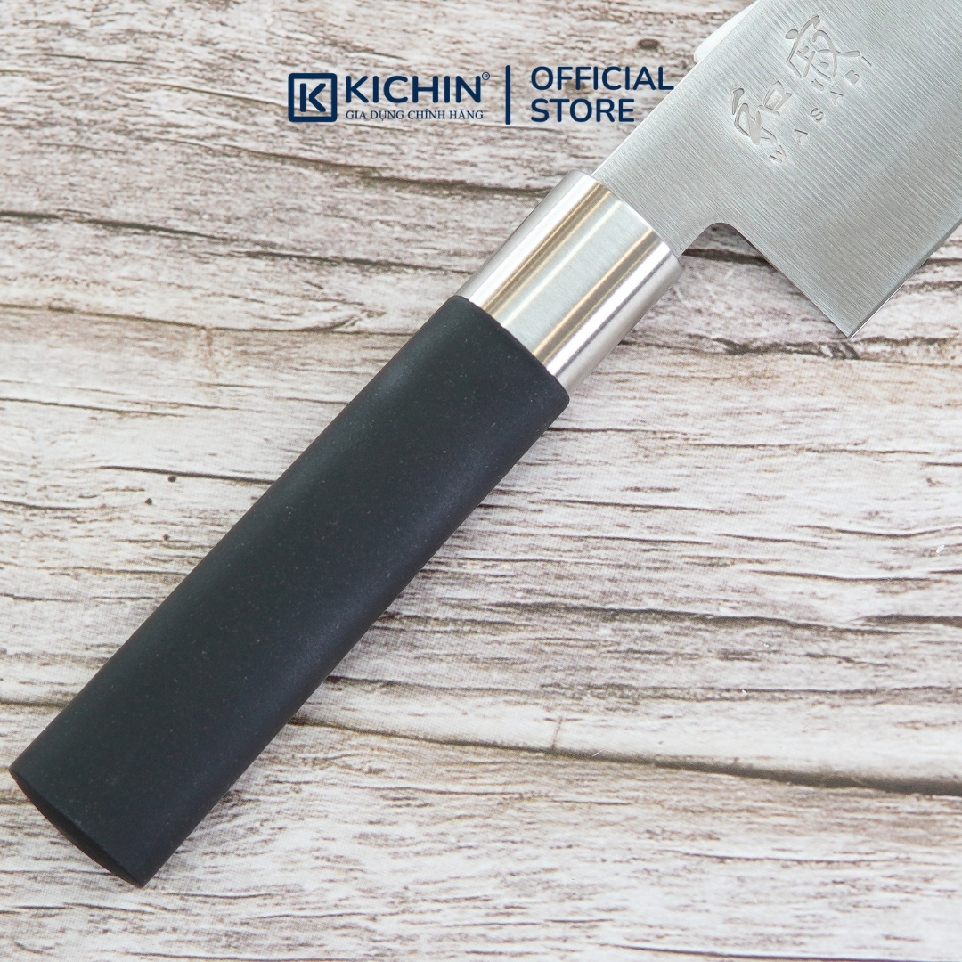 Dao thái rau củ Nhật Bản cao cấp KAI Wasabi Black Nakiri - 6716N (165mm)
