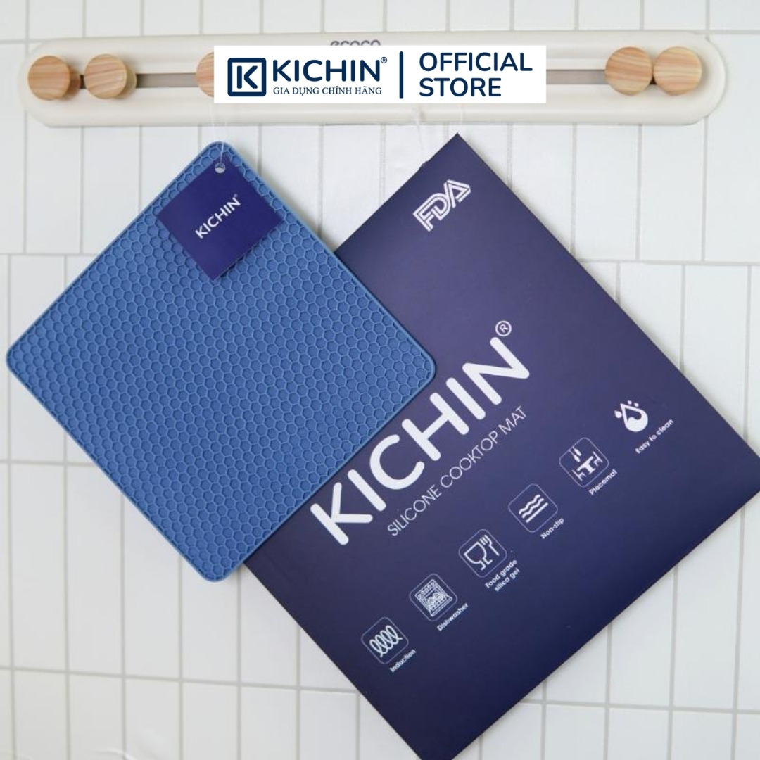 Miếng Lót Silicone chịu nhiệt cao cấp Thương Hiệu KICHIN - Bảo vệ, chống trầy bề mặt bếp từ, lót nồi