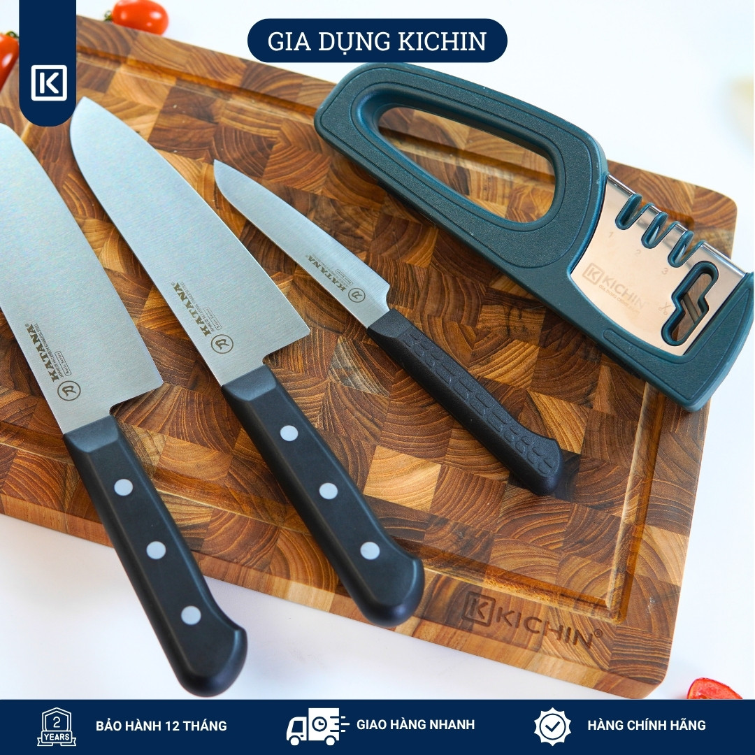 COMBO 3 dao KATANA Basic + Mài dao KICHIN