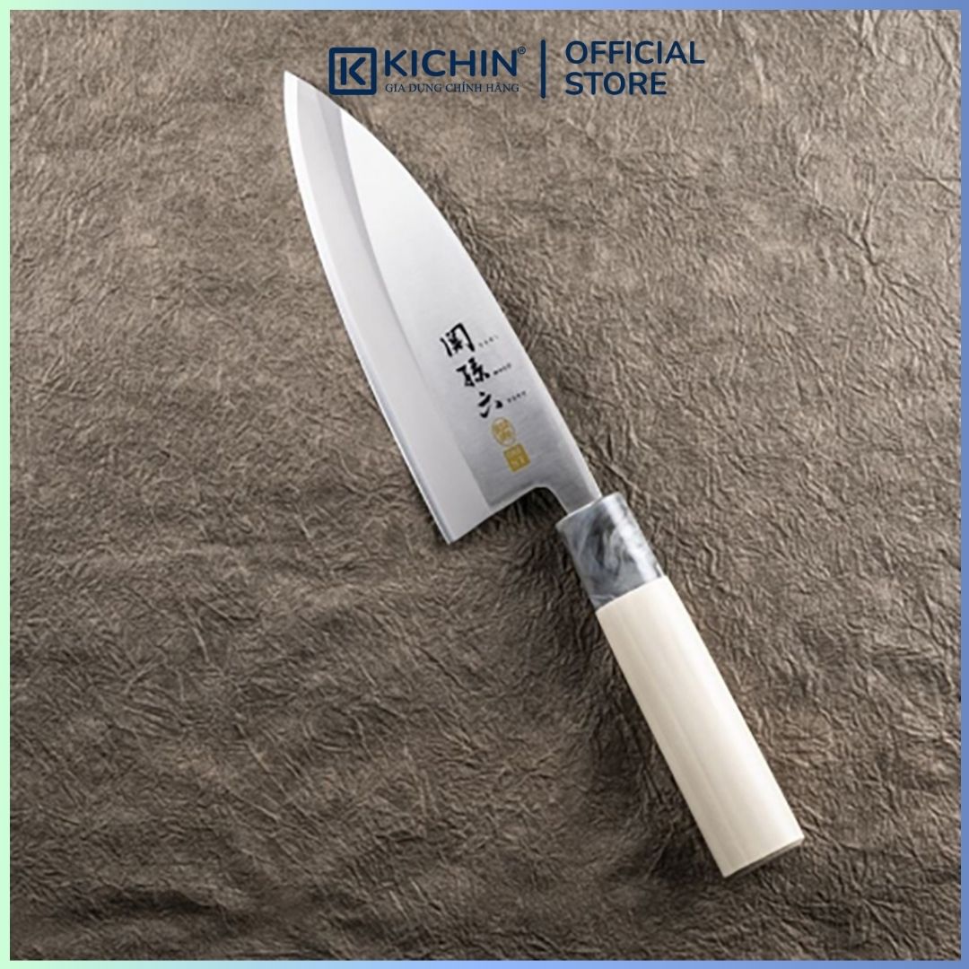 Dao bếp Nhật cao cấp KAI Ginju Deba - Dao thái lọc thịt cá tay trái AK5062 (150mm)
