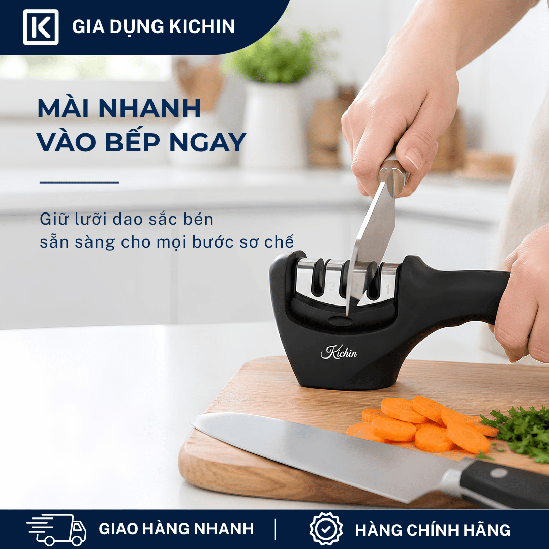 Dụng cụ mài dao 3 bước thương hiệu KICHIN MK-01