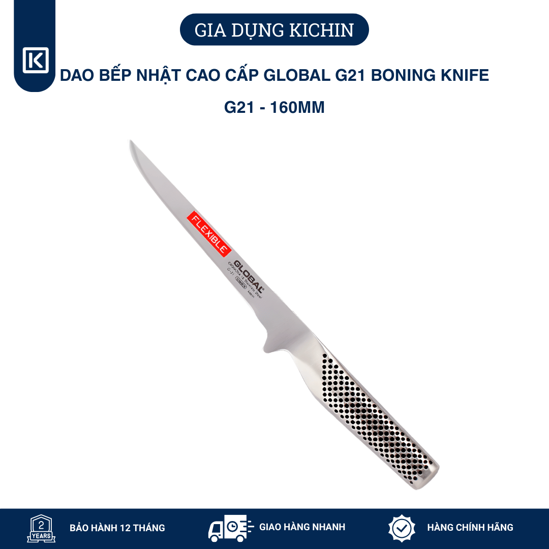 Dao bếp Nhật cao cấp Global G21 Boning Knife - Dao lọc xương (160mm)