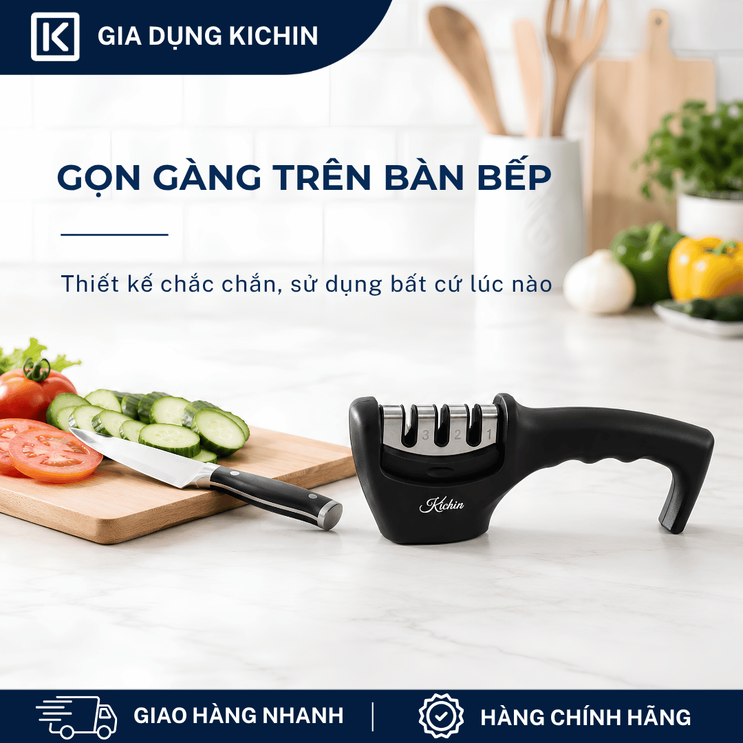 Dụng cụ mài dao 3 bước thương hiệu KICHIN MK-01