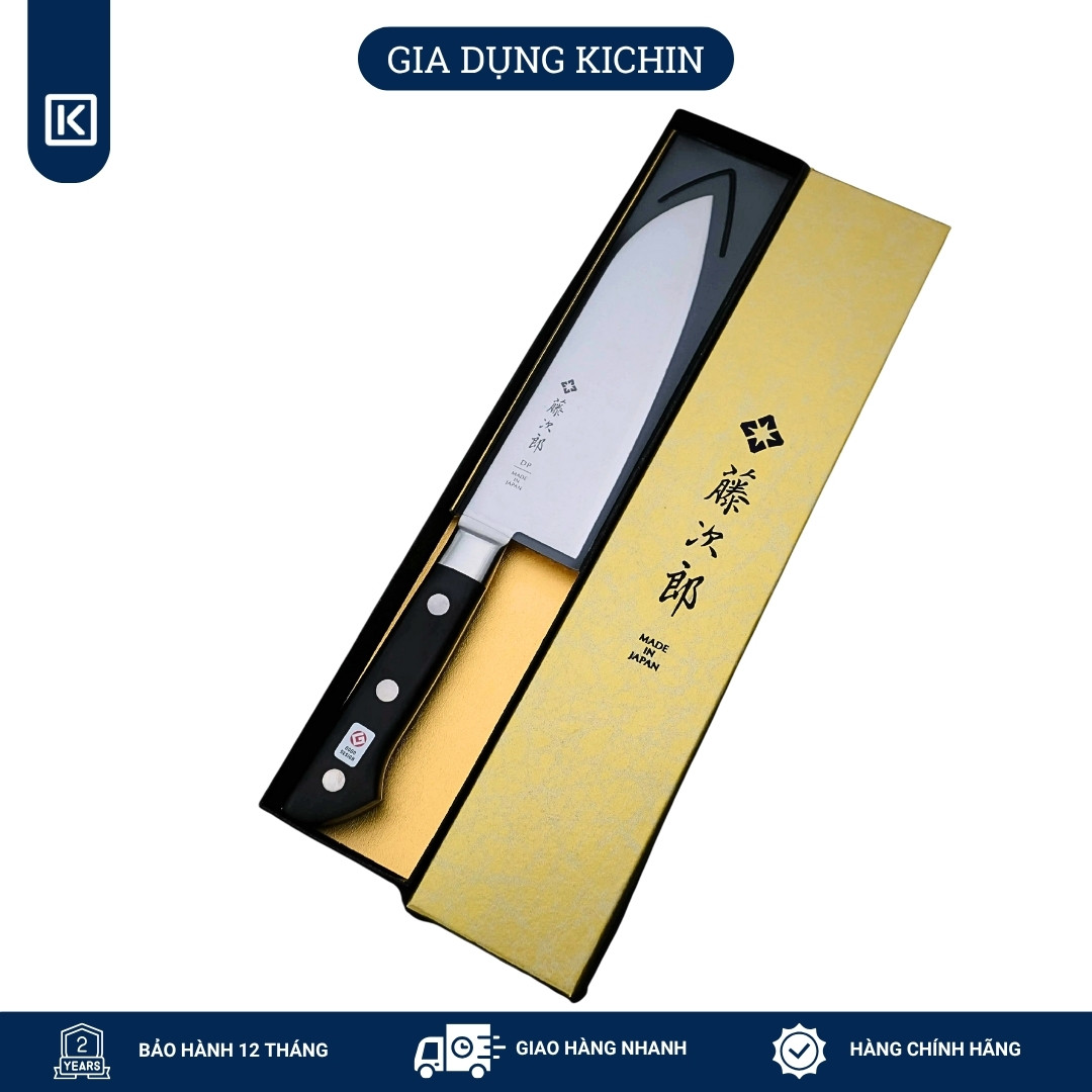 Dao bếp Nhật cao cấp Tojiro DP Cobalt 3 lớp Santoku F503 (170mm)