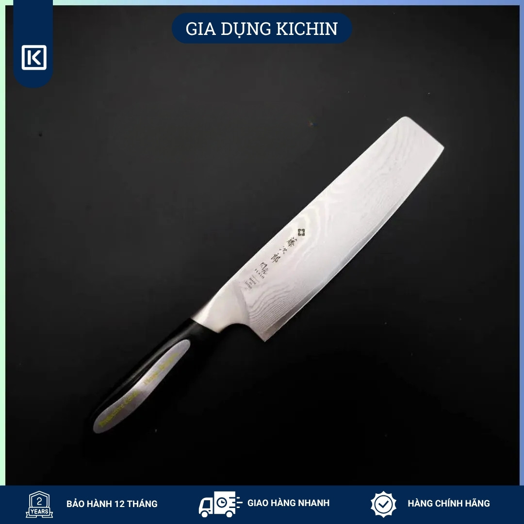 Dao thái rau củ cao cấp Tojiro Flash 63 lớp Damascus VG10 Nakiri FF-VE180 (180mm)