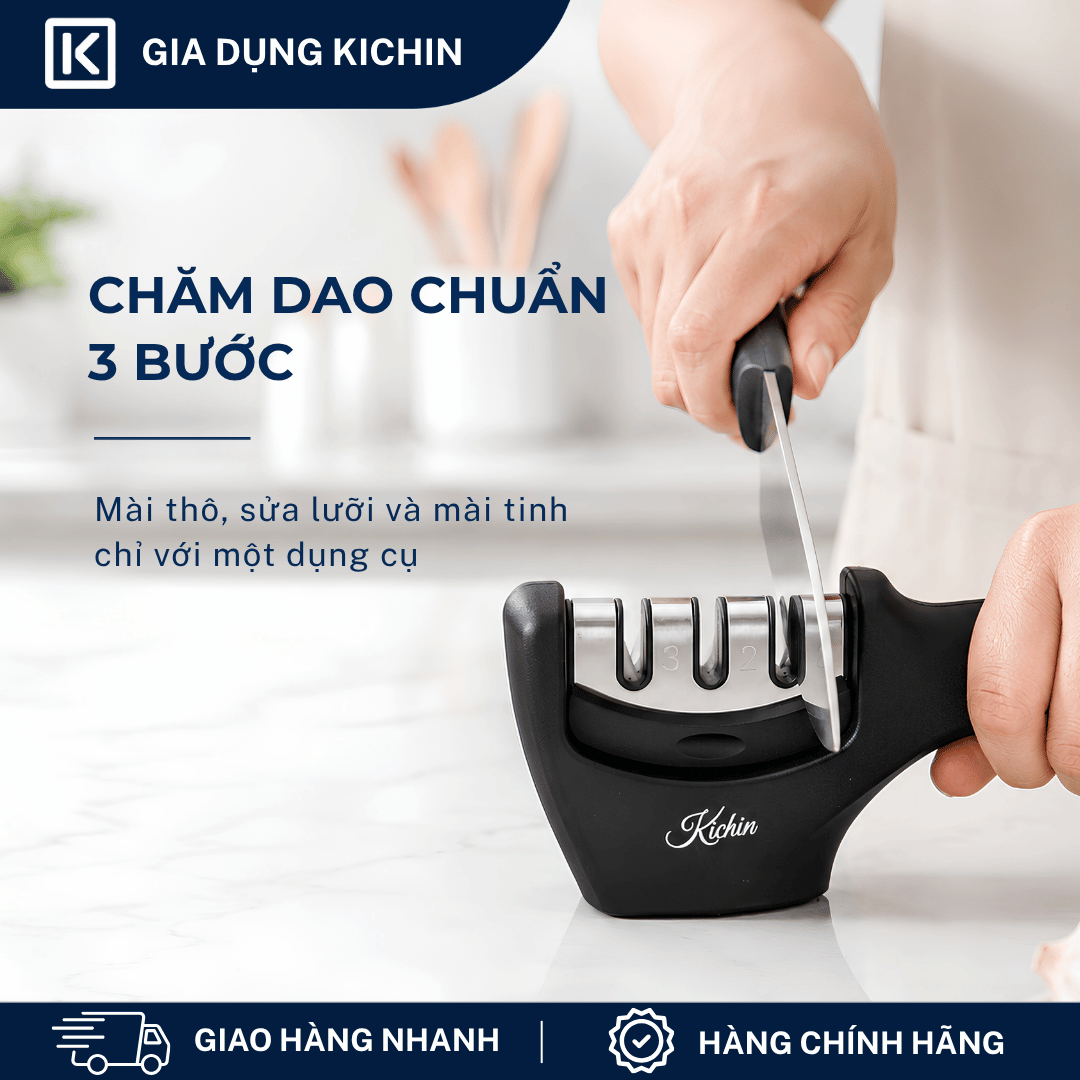 Dụng cụ mài dao 3 bước thương hiệu KICHIN MK-01