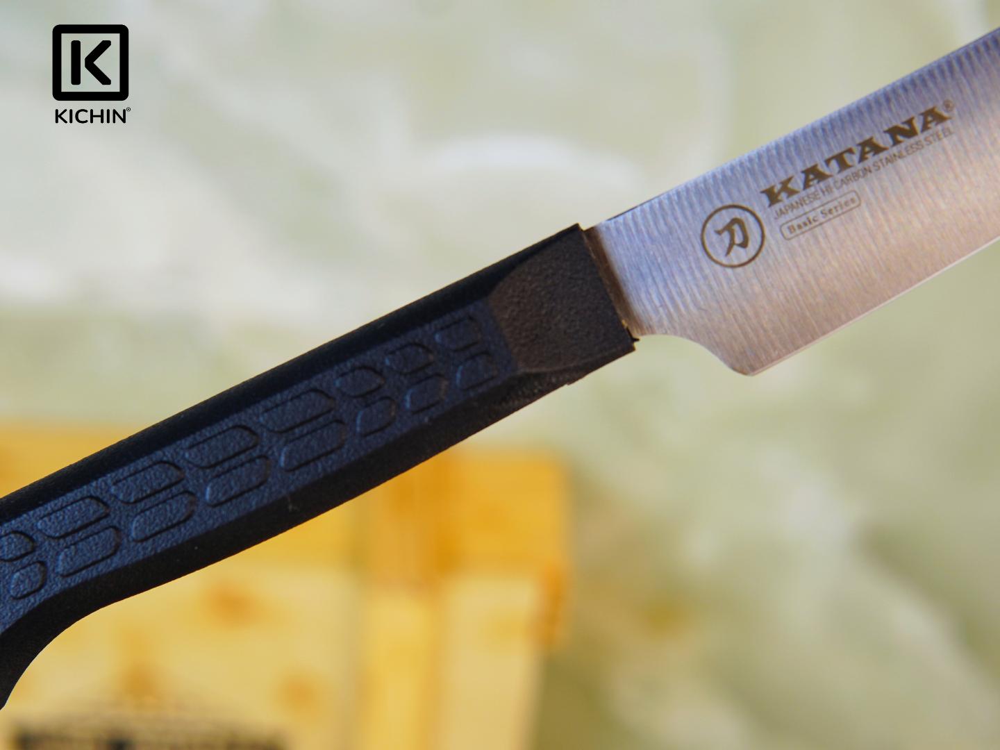 Combo dao Kataba Basic Nakiri + Petty + Dụng cụ mài dao 3 bước KICHIN