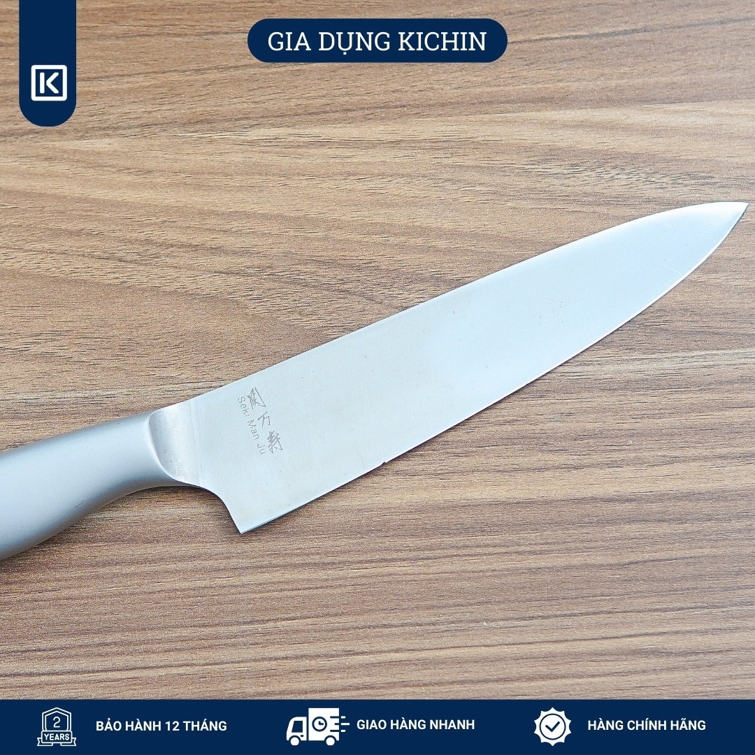 Bộ 3 dao Nhật cao cấp KAI Seki ManJu cán kim loại - Thái thịt cá - Thái đa năng - Gọt hoa quả MANJUHK-SET3