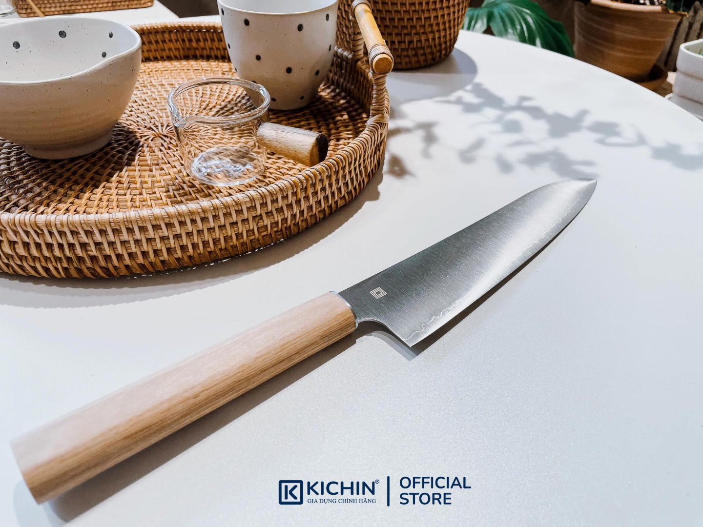 Dao Nhật Thủ Công Cao Cấp Shizu Yuri Santoku 180mm