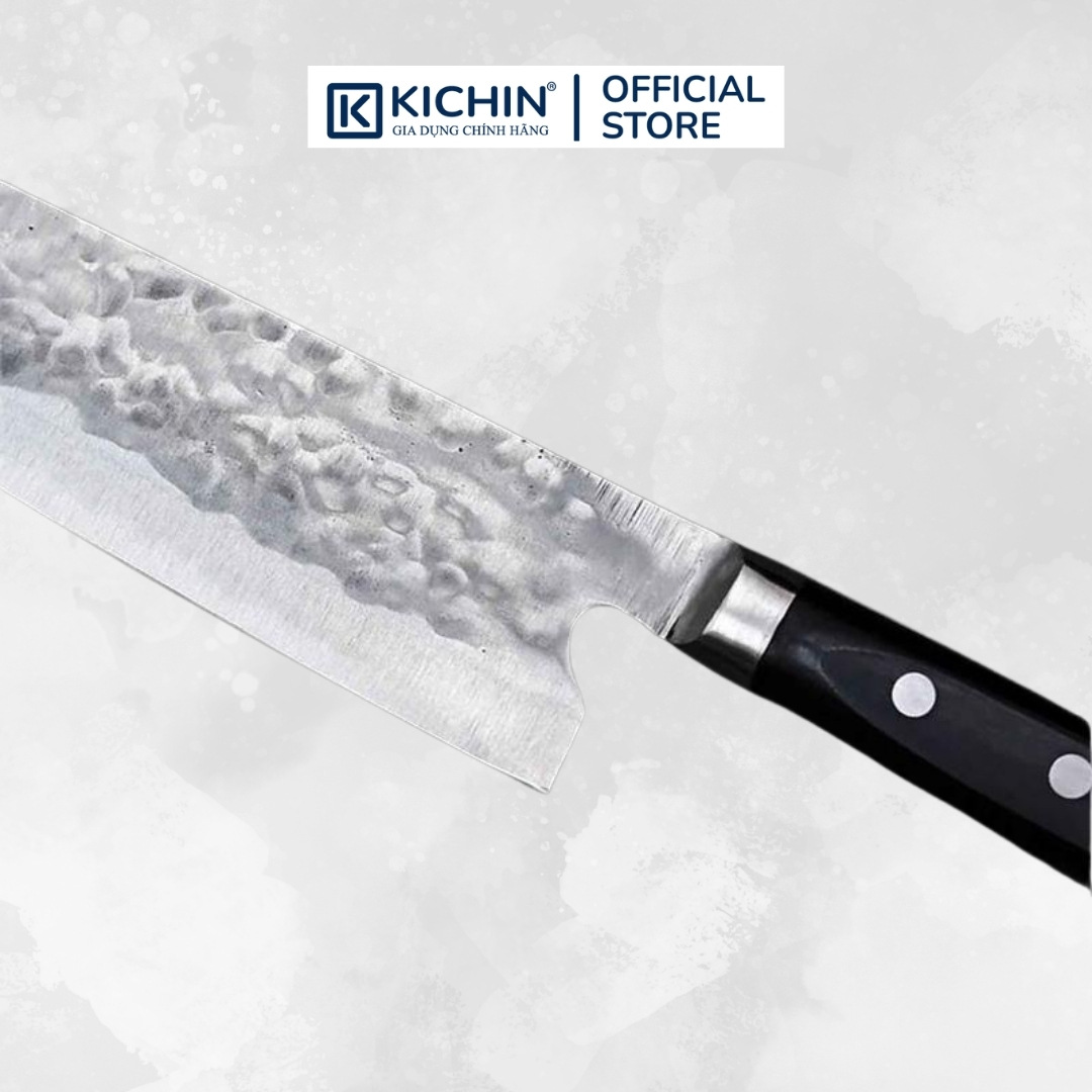 Dao Teruyasu Fujiwara Maboroshi Shirogami #1 Santoku 180mm