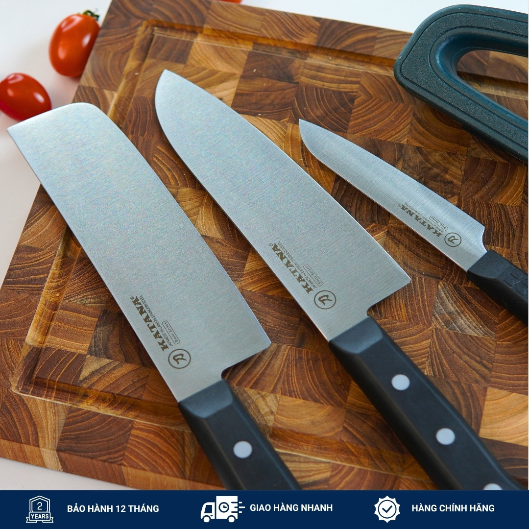 COMBO 3 dao KATANA Basic + Mài dao KICHIN