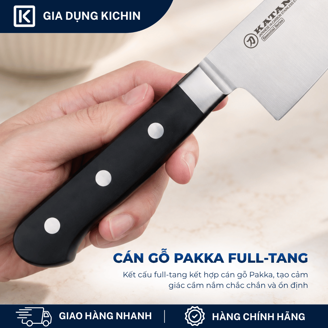 Dao bếp thái đa năng KATANA Essential Santoku - KATA201 (165mm)