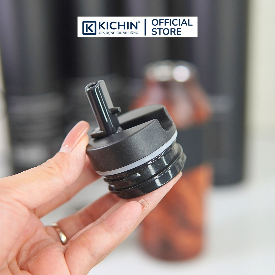 Bình giữ nhiệt inox 304 cao cấp Contatto 500ml giữ nóng giữ lạnh có ống hút