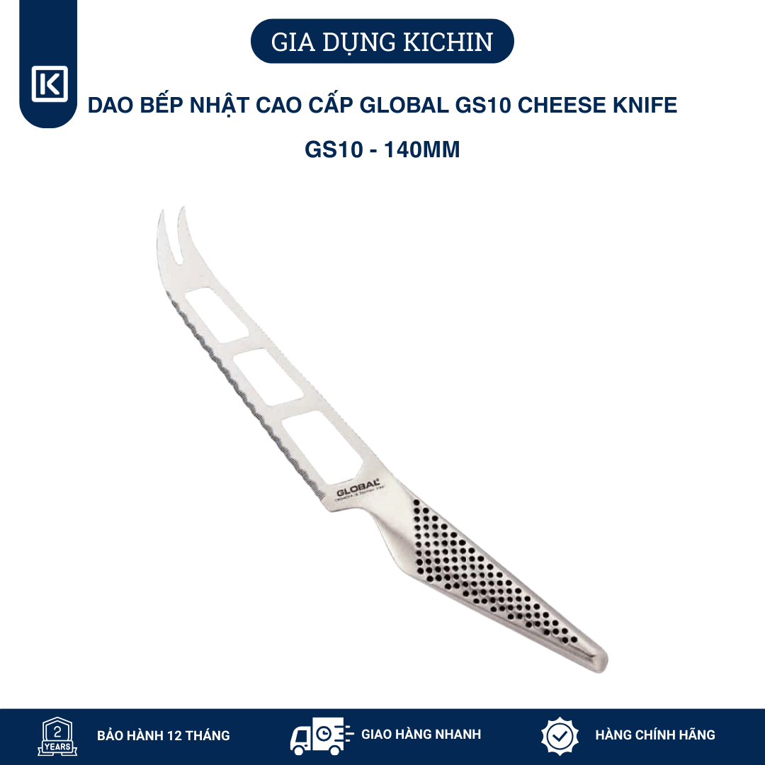 Dao bếp Nhật cao cấp Global GS10 Cheese Knife - Dao cắt phô mai (140mm)