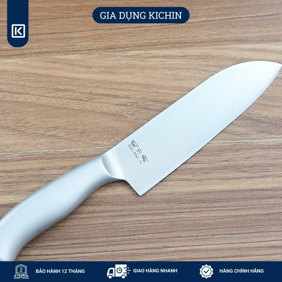 Bộ 3 dao Nhật cao cấp KAI Seki ManJu cán kim loại - Thái thịt cá - Thái đa năng - Gọt hoa quả MANJUHK-SET3