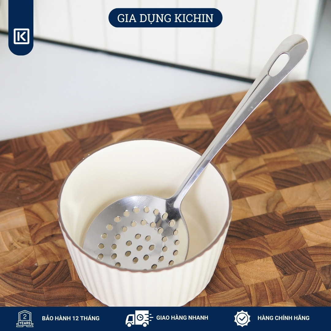 Muôi vớt thức ăn inox cao cấp Kai Nhật Bản siêu bền