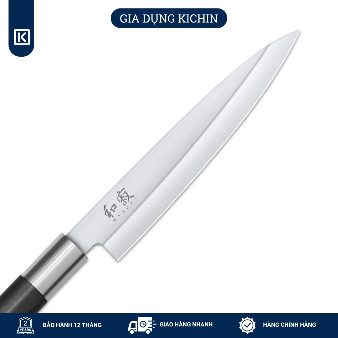 Dao thái Sashimi Nhật Bản cao cấp KAI Wasabi Black Yanagiba - 6715Y (155mm)
