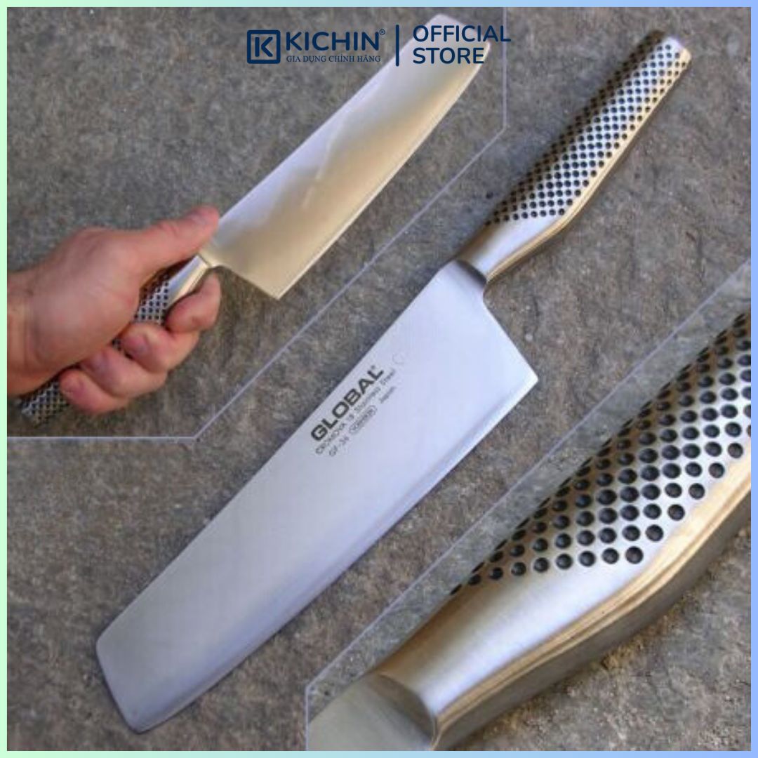 Dao bếp Nhật cao cấp Global GF36 Nakiri - Dao thái rau củ (200mm)