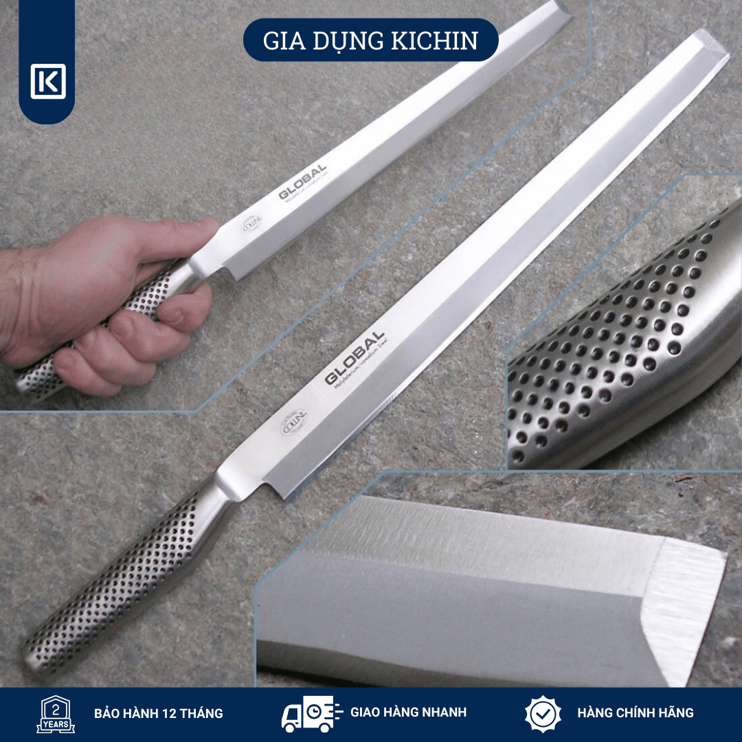 Dao bếp Nhật cao cấp Global G15R Tako Sashimi - Dao Sashimi tay phải (300mm)