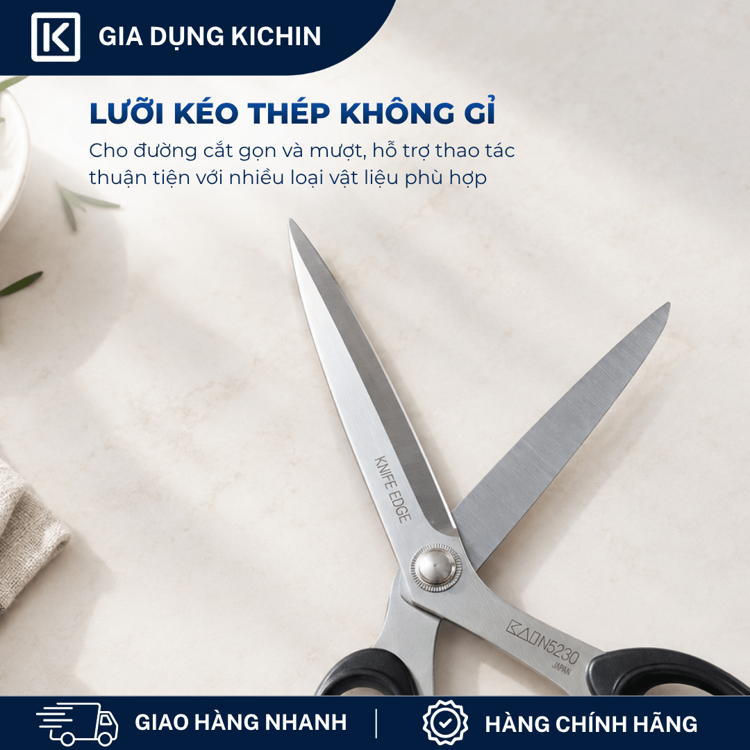 Kéo cắt gà, kéo cắt vải cao cấp thương hiệu KAI - Size vừa N5250 (250mm)