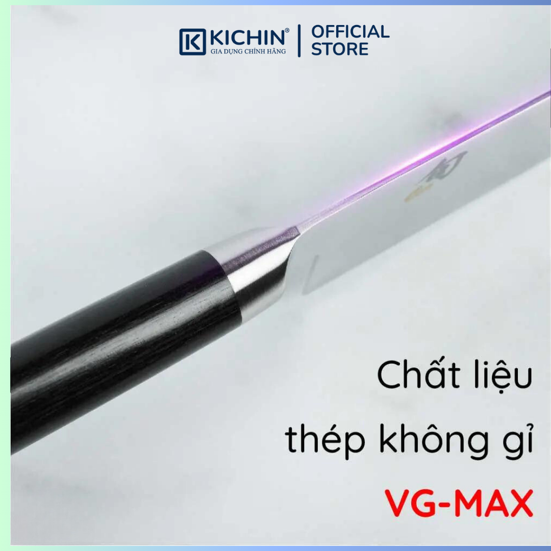 Dao bếp Nhật cao cấp Shun Premier Slicing - Dao thái lát thép Damascuss 69 lớp TDM0704 (240mm)