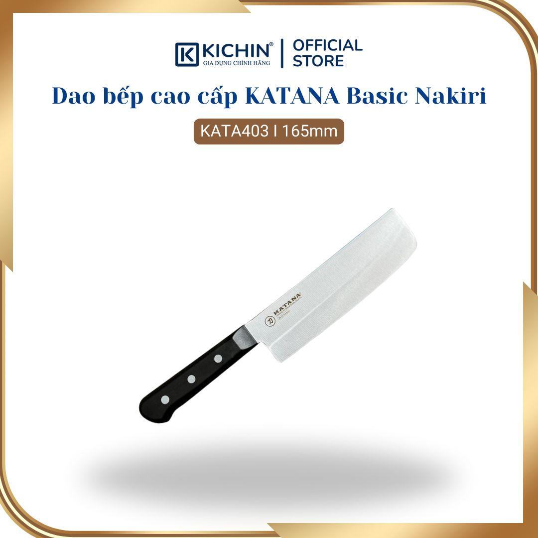 Dao bếp cao cấp KATANA Basic Nakiri - Dao thái rau củ KATA403 (165mm)