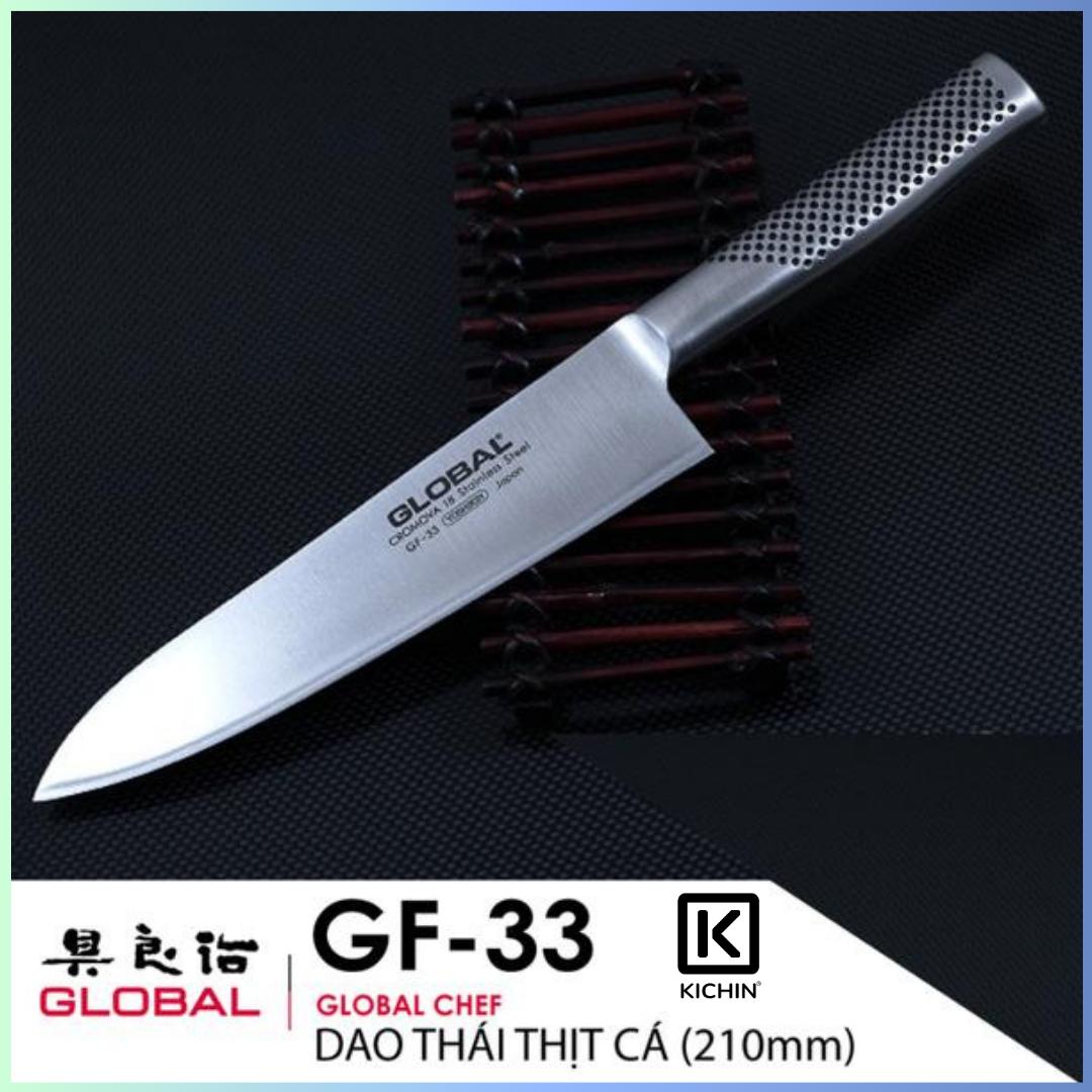 Dao bếp Nhật cao cấp Global GF33 Chef - Dao thái thịt cá (210mm)