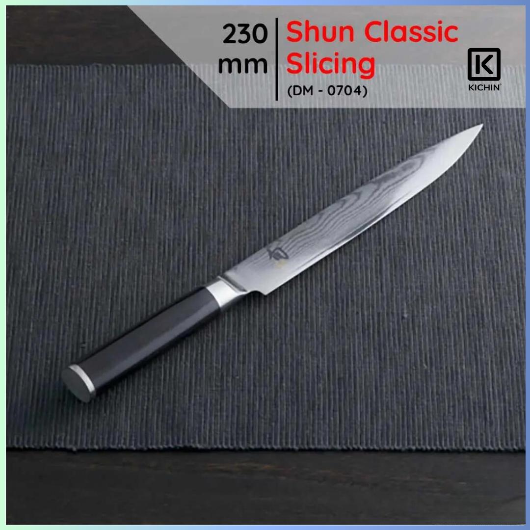 Dao bếp Nhật cao cấp Shun Premier Slicing - Dao thái lát thép Damascuss 69 lớp TDM0704 (240mm)