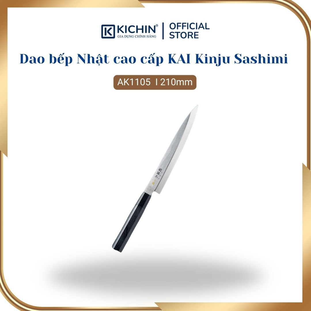 Dao bếp Nhật cao cấp KAI Kinju Sashimi - Dao thái Sashimi AK1105 (210mm)